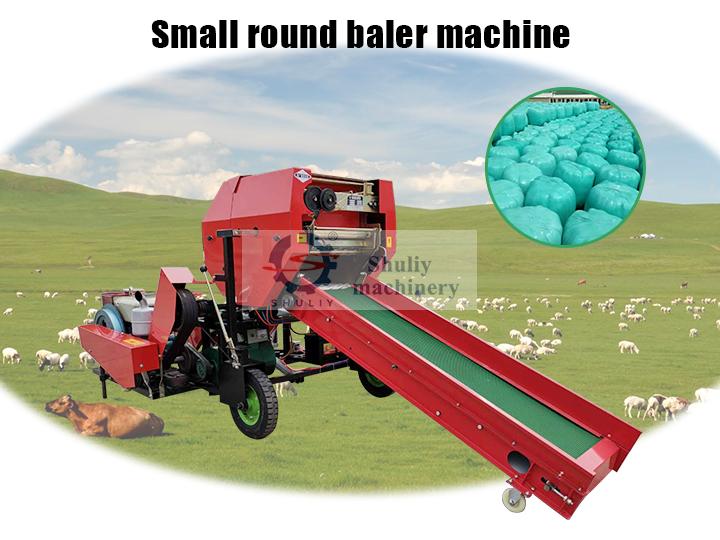 small-round-silage-baler-machine